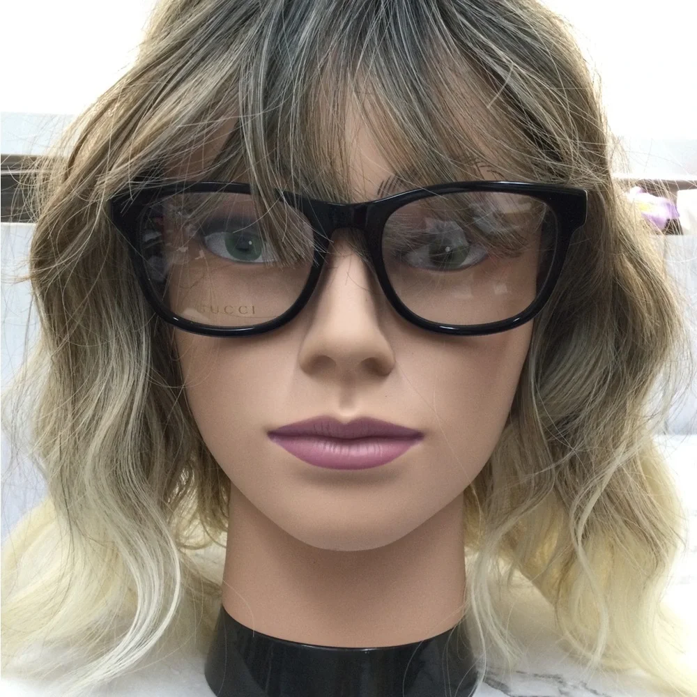 NWOT Gucci Prescription Black and Green Acetate Optical Glasses
